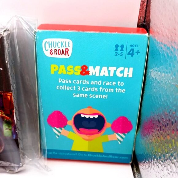 Kids Card Games Lot Of 3 Crazy Eights Cars, Pass N Match,Crash + Rumble New - Picture 4 of 7